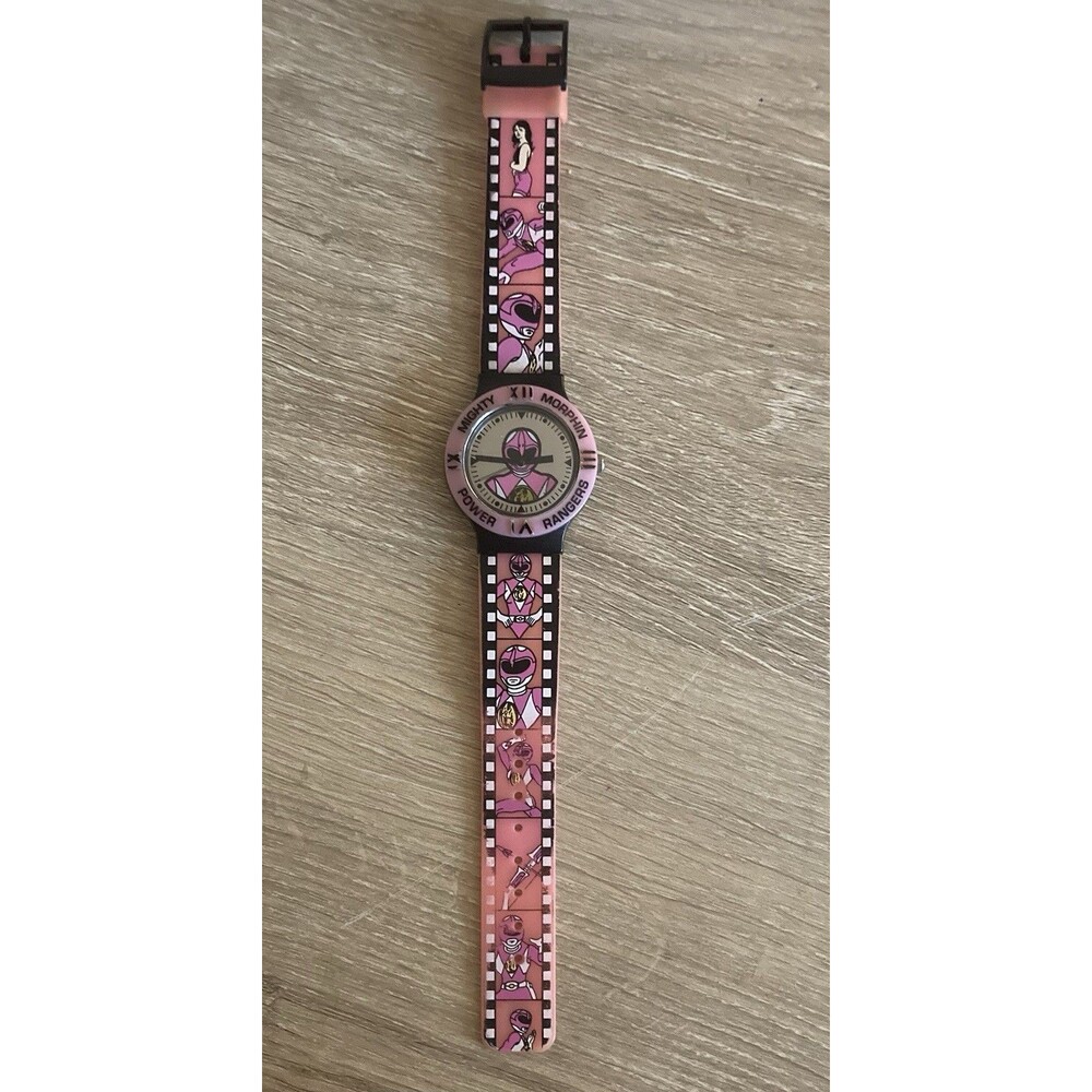 Mighty Morphin Power Rangers Pink Ranger quartz wristwatch 1994 TV Memorabilia - Picture 2 of 8